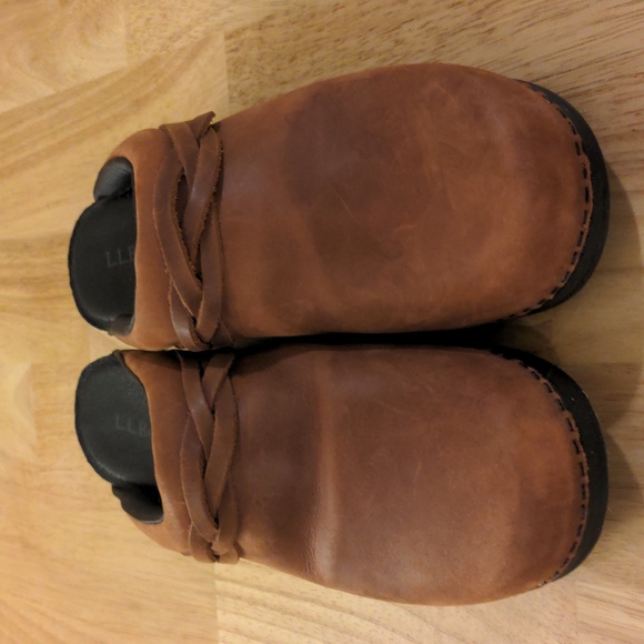 L.L. Bean Braided Leather Clogs - Picture 2 of 4